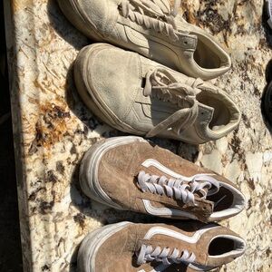 Vans Men's Beige and Tan Sneakers